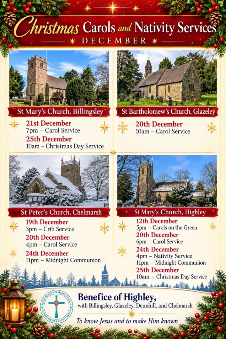 Crib Service at St Peter's, Chelmarsh